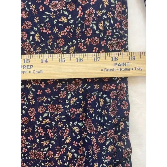 Veronica Beard Xanita Dress Womens 10 Multi Floral Mini Button Down Peasant Boho - Picture 13 of 16